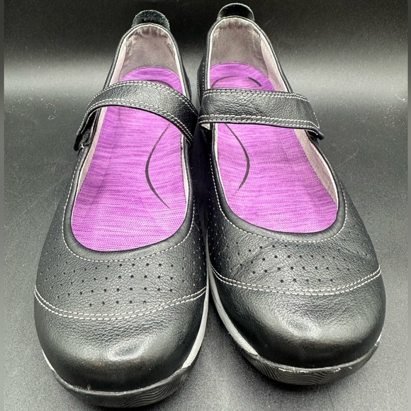 Dansko Black Leather Hadley Mary Jane Shoes EU 41 - Picture 2 of 6